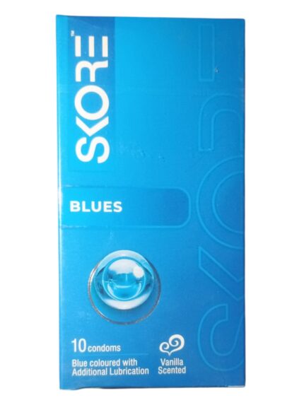 SCORE BLUE VANILLA CONDOMS 10 NOS.