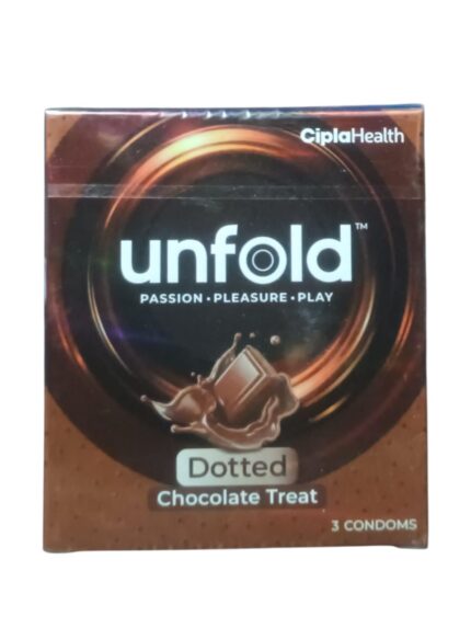 UNFOLD DOTTED CHOCOLATE CONDOM 3 PCS