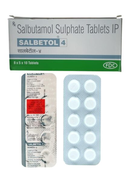 SALBETOL 4MG (Pack 1×10 Tablets)